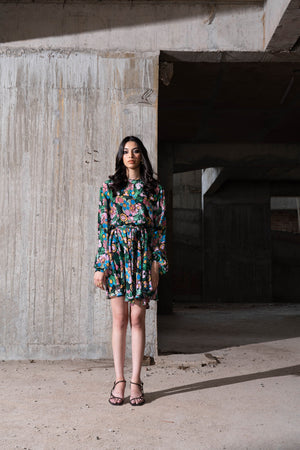 Enchanted Garden Floral Mini Dress