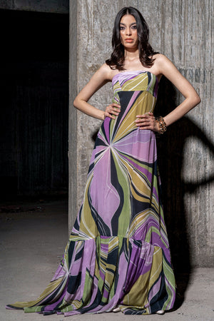 Flower Child Long Tube Dress