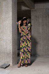 Wildflower Printed Maxi Dress With Slit