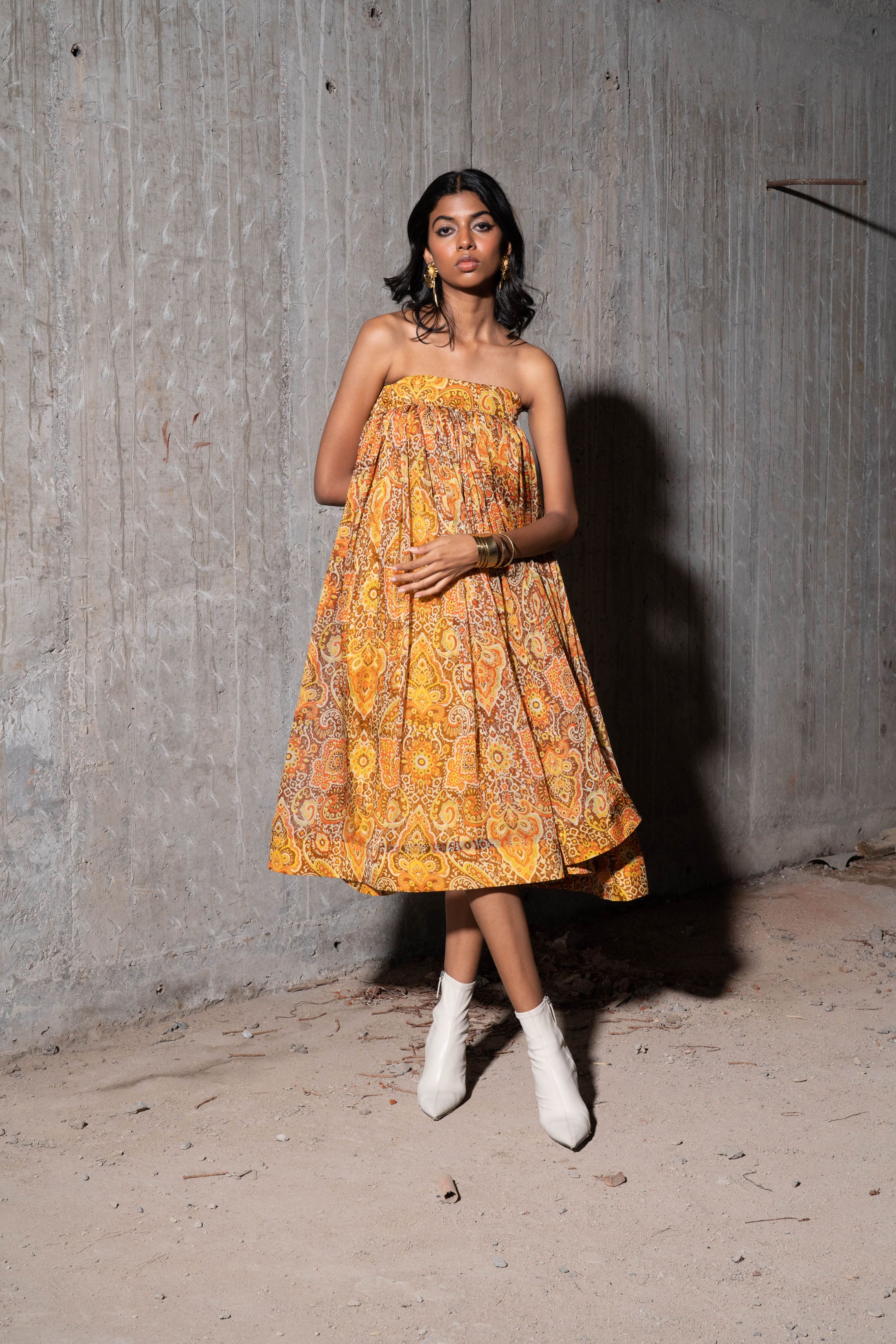 Tube Midi Dress With Clean Silhouette For Coastal Style main image 0