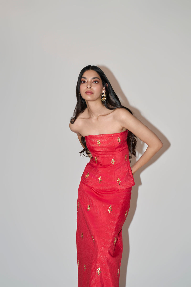 Tomato Red Co-ord Set