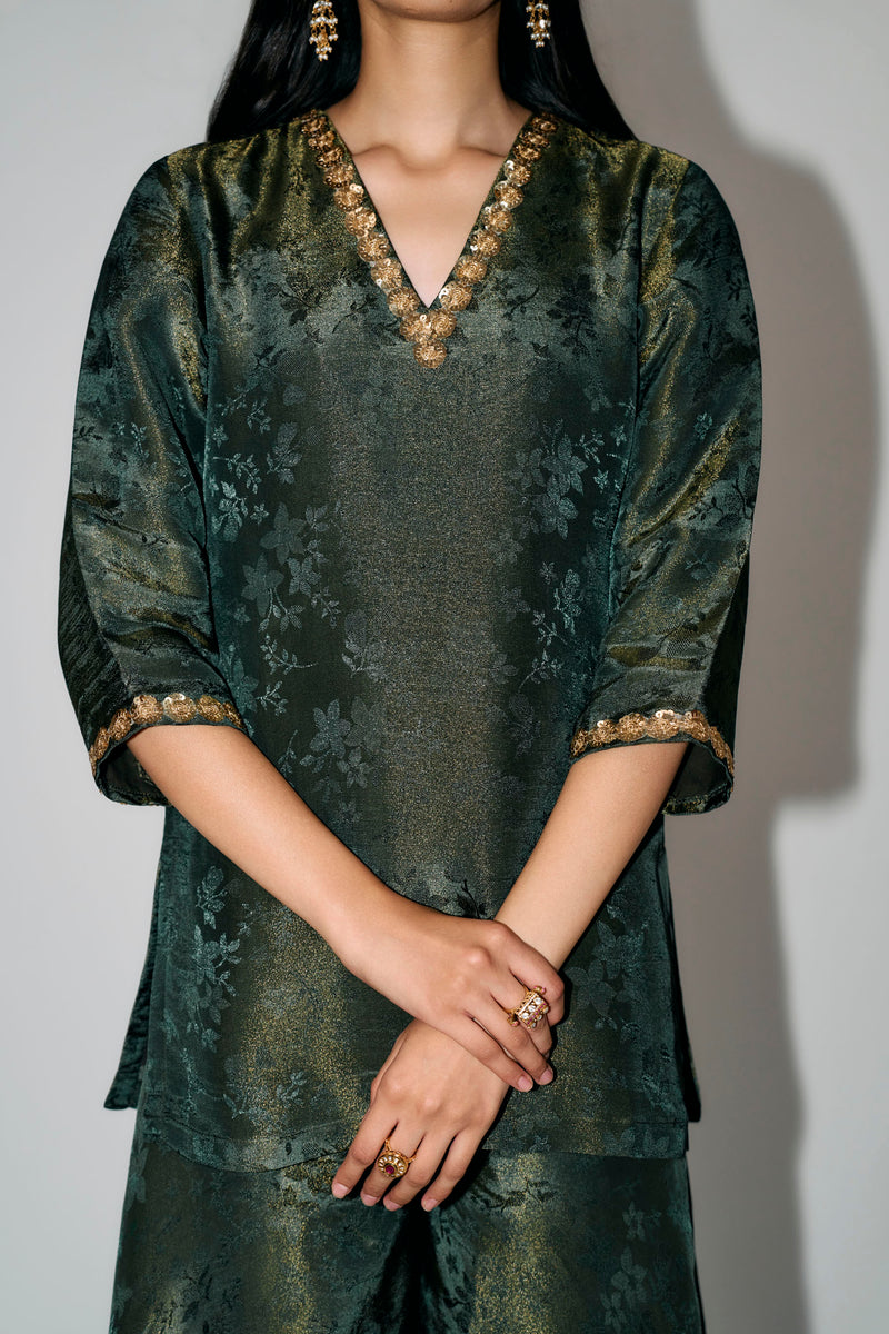 Dark Green Co-ord Set