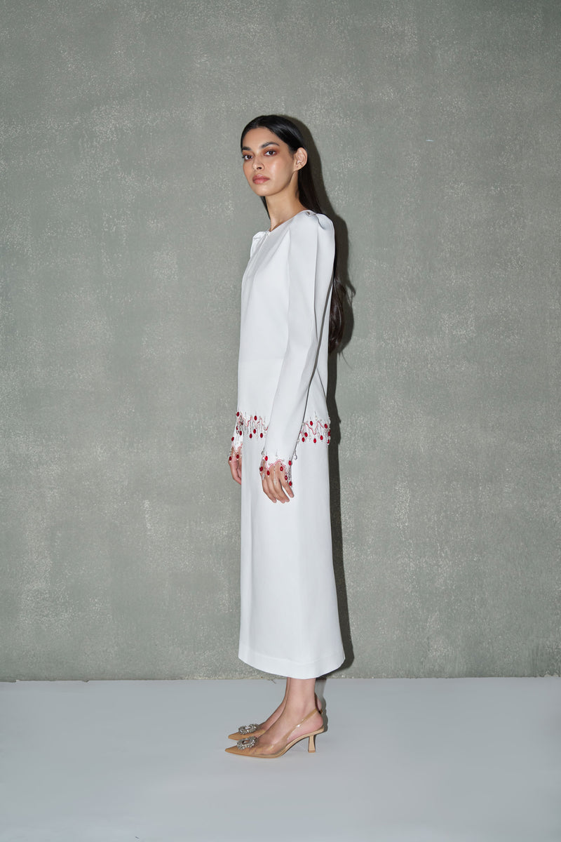 White embellished co-ord