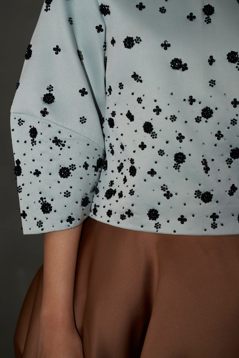 Mint Hand-Embellished Top