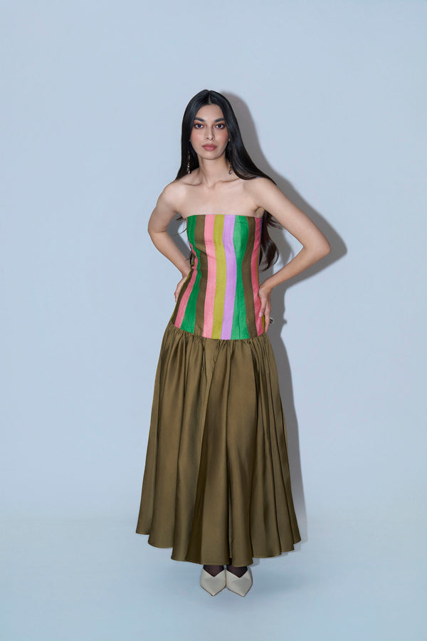 Multicolour Tube Dress