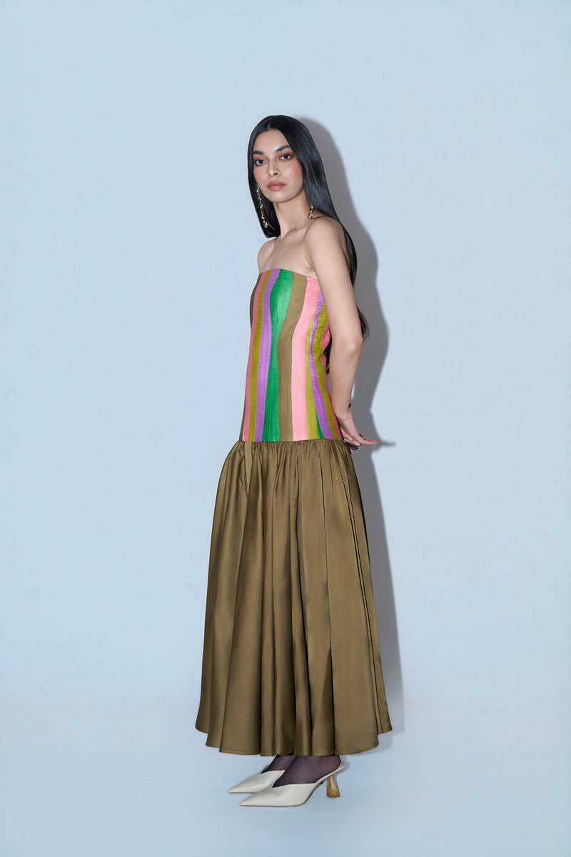 Multicolour Tube Dress