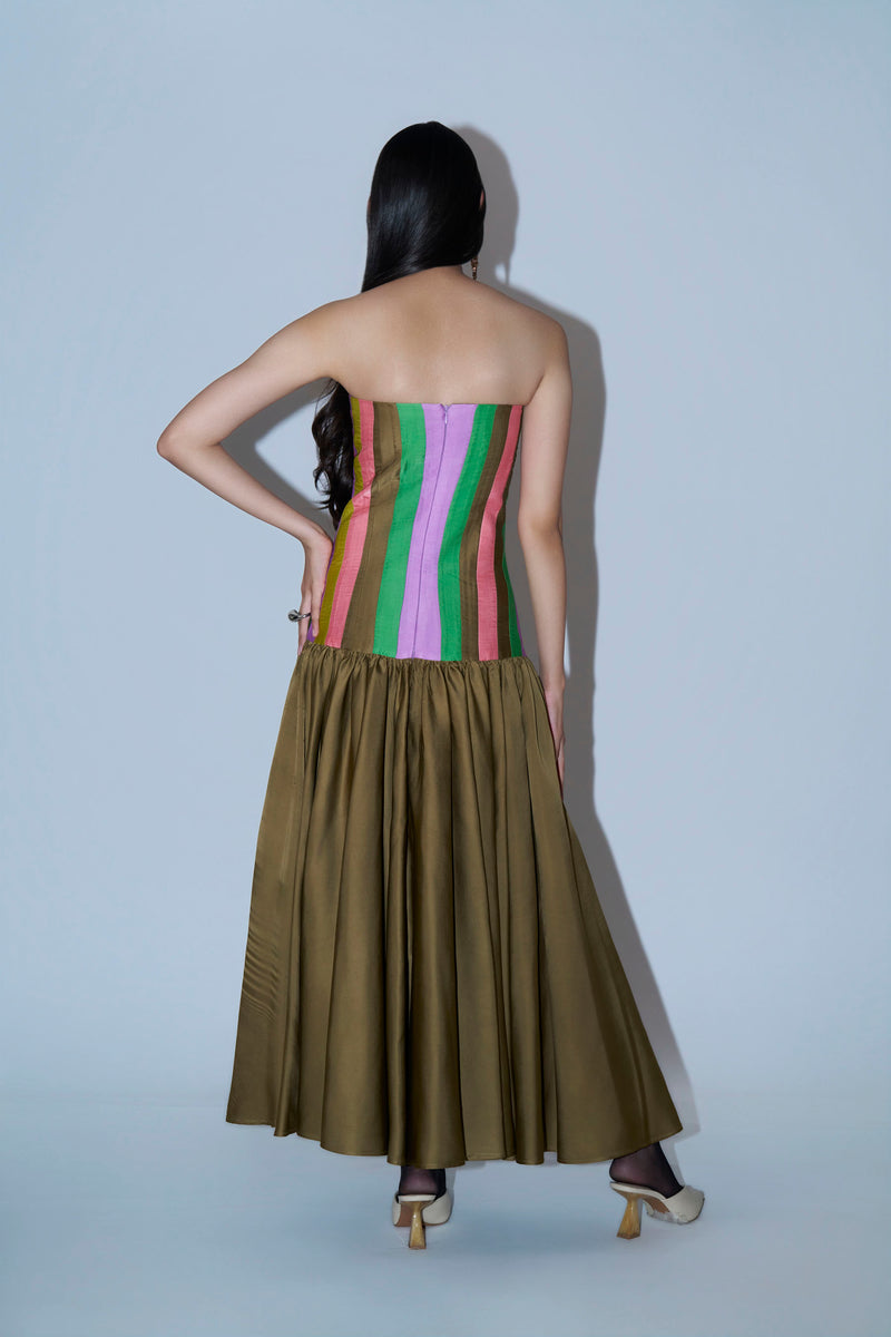 Multicolour Tube Dress
