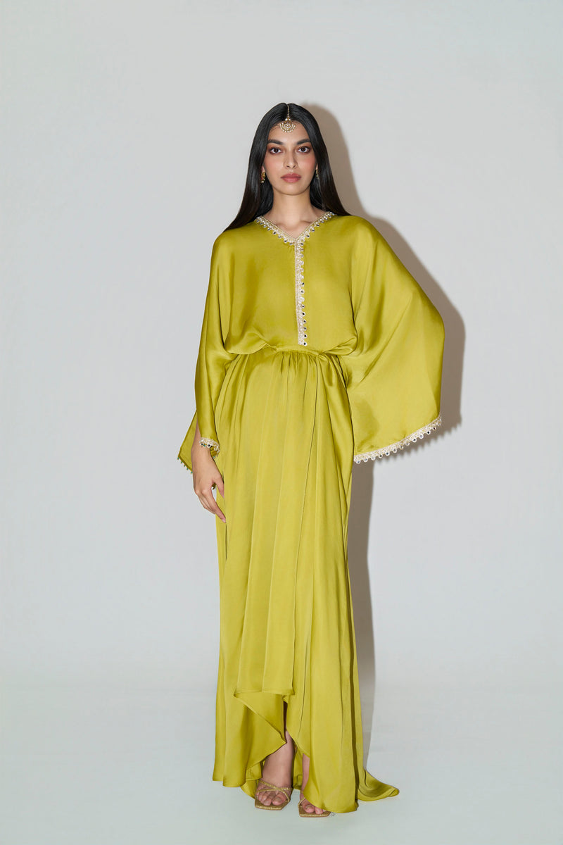 Mustard Green Kaftan