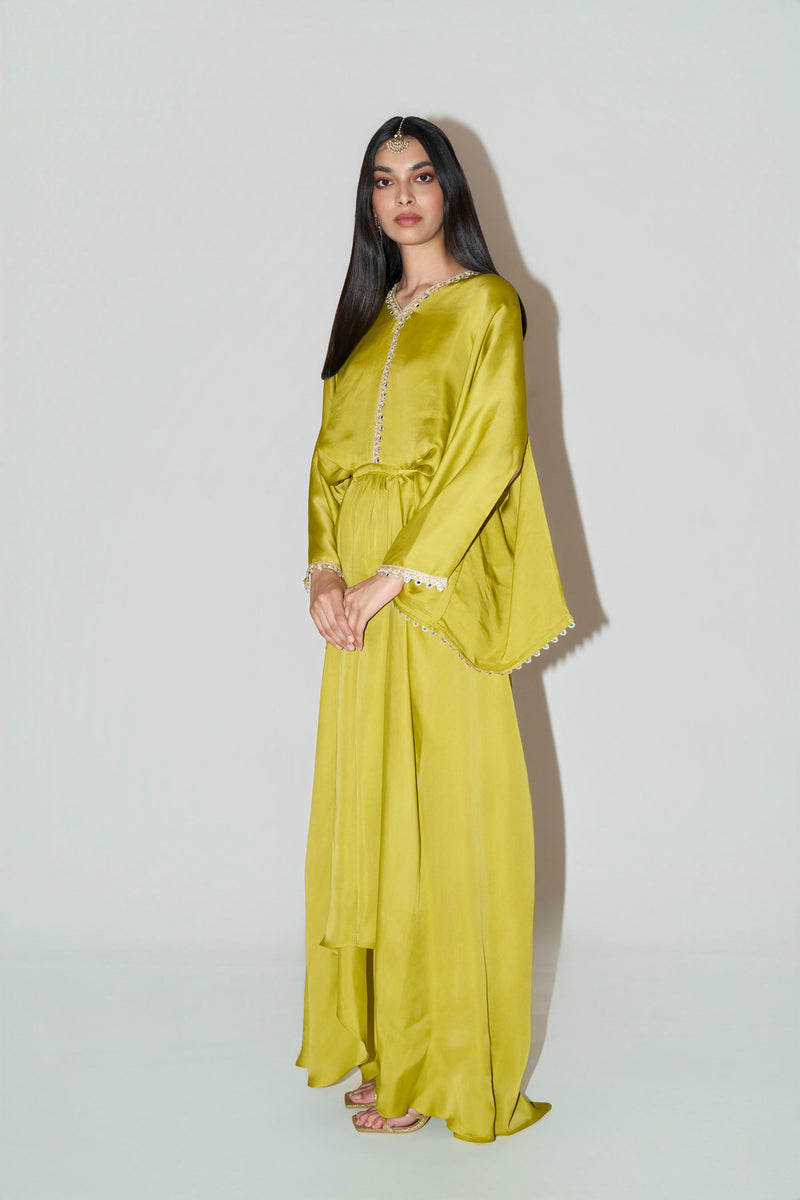 Mustard Green Kaftan