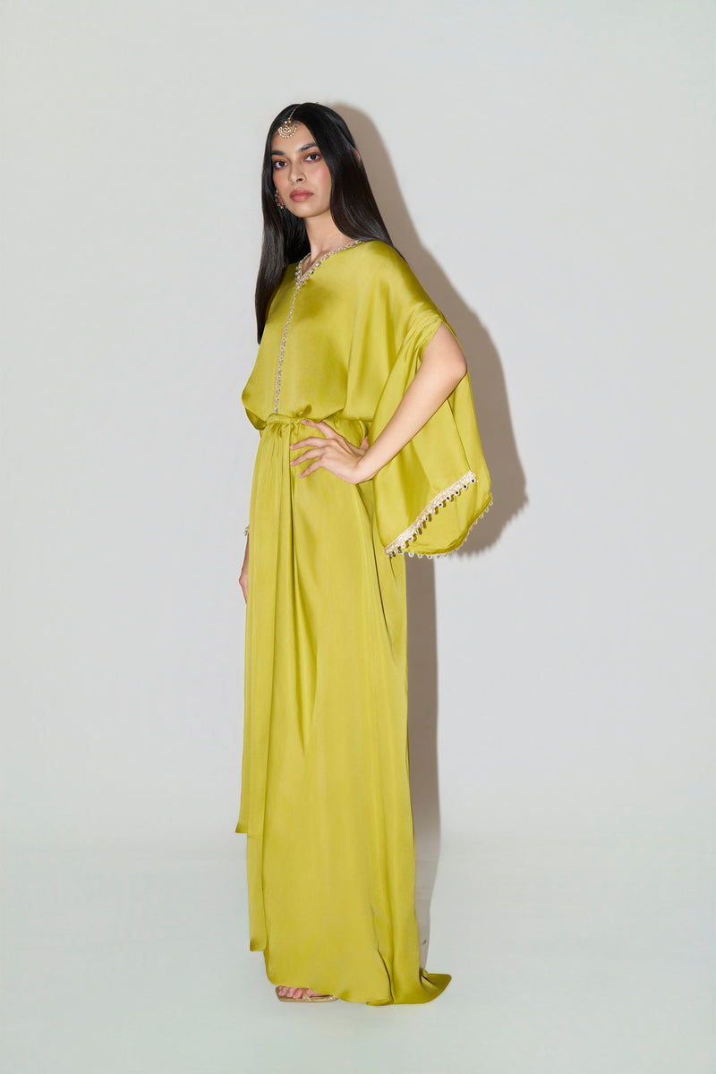 Mustard Green Kaftan