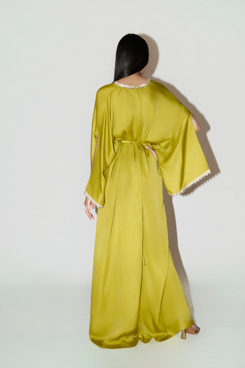 Mustard Green Kaftan