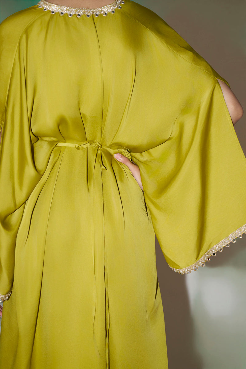 Mustard Green Kaftan
