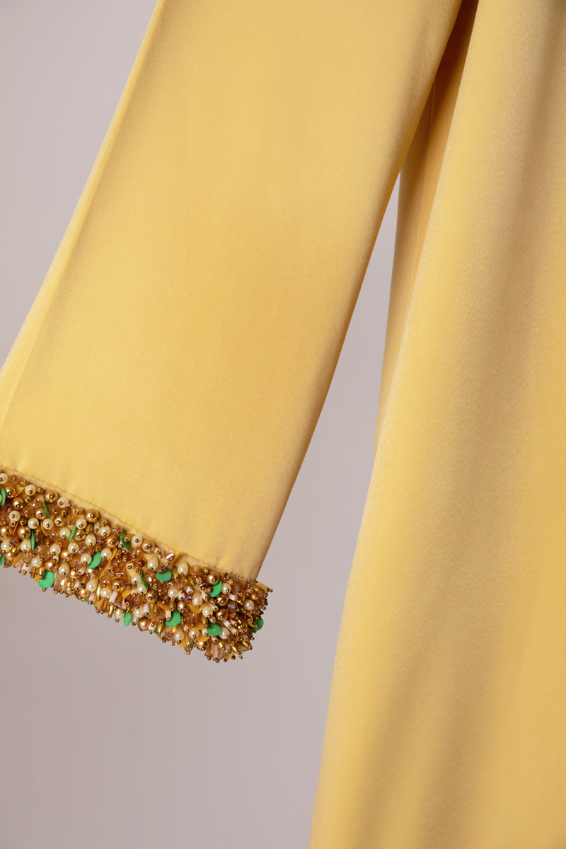 MUSTARD EMBELLISHED WOMEN'S DRESS