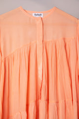 PEACH CRAPE GATHERED CO-ORD