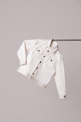 Textured White Denim Men's Co-ord