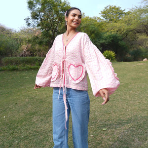 Checkered Heart Top