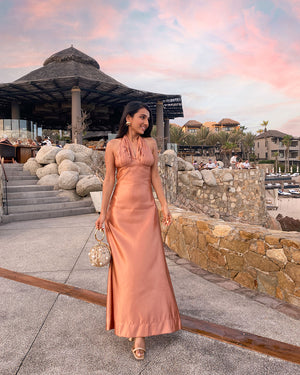 Buy Elegant V Neck Halter Dresses Online TheRealB