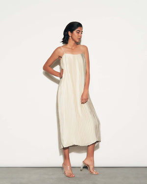 Pleated Midi Dress 