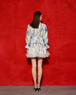 LIMITED EDITION JACQUARD TRAPEZE DRESS
