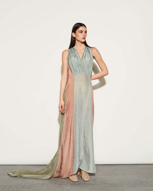 SILK ASYMMETRICAL DRESS