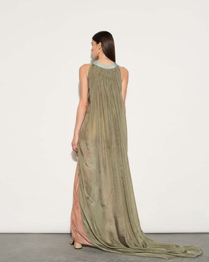 SILK ASYMMETRICAL DRESS