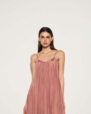  SILK BACK-LESS MAXI DRESS