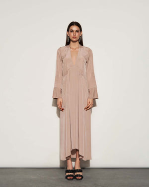 CRAPE ASYMMETRICAL DRESS