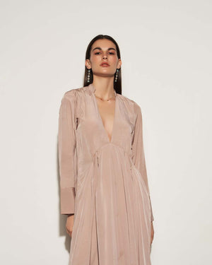 CRAPE ASYMMETRICAL DRESS