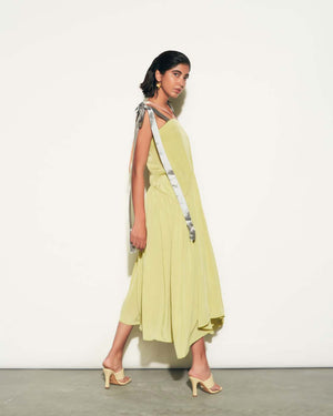 CRAPE RIBBON DRESS
