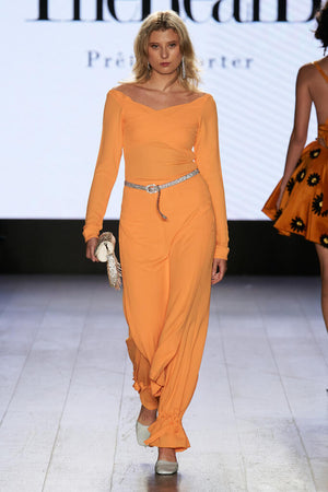 Yellow Top And Pant Co Ord Set