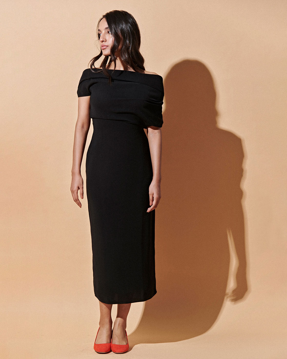 Shop Classic and Luxurious Off Shoulder Black Dress