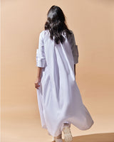 LONG PLEATED TUNIC WITH PANTS