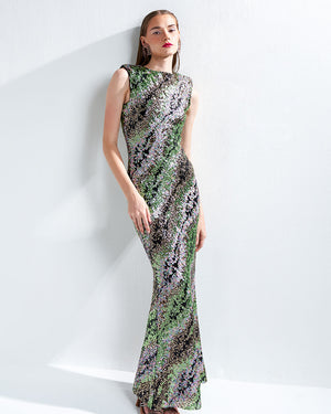 Supernova Long Tailed Dress