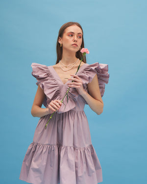 CANDYTUFT LAYERED MINI DRESS