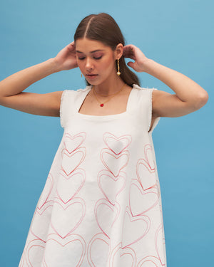 Scalloped Mini Dress