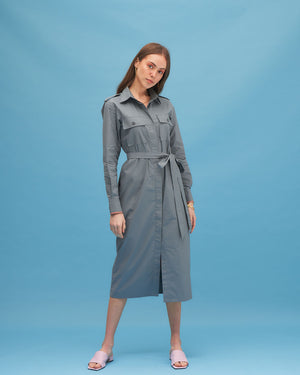 OXFORD FORMAL MIDI DRESS