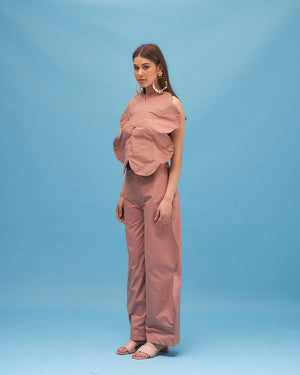 Petunia Scalloped Tube Top And Pant Set