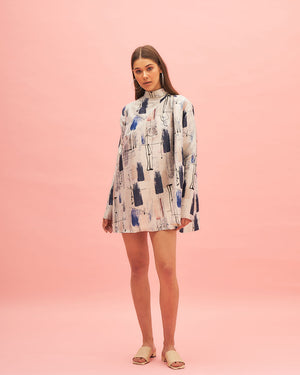 SEA HOLLY PLEATED MINI DRESS