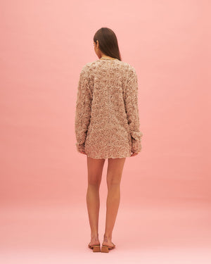 Elle Rosette Pattern Crop Top And Shorts Co Ord