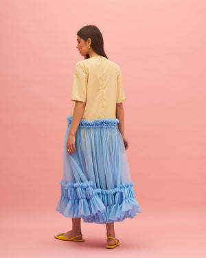 FORGET ME NOT RUFFLED DRESS