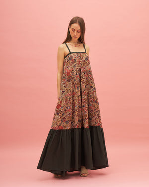 CORAL REEF TIERED DRESS