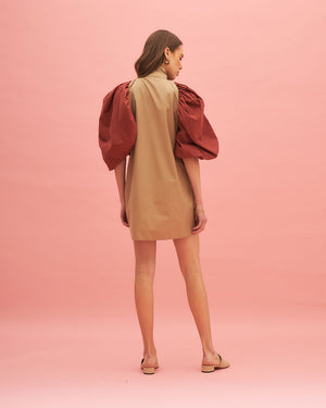 Summer Chocolate Mini Dress