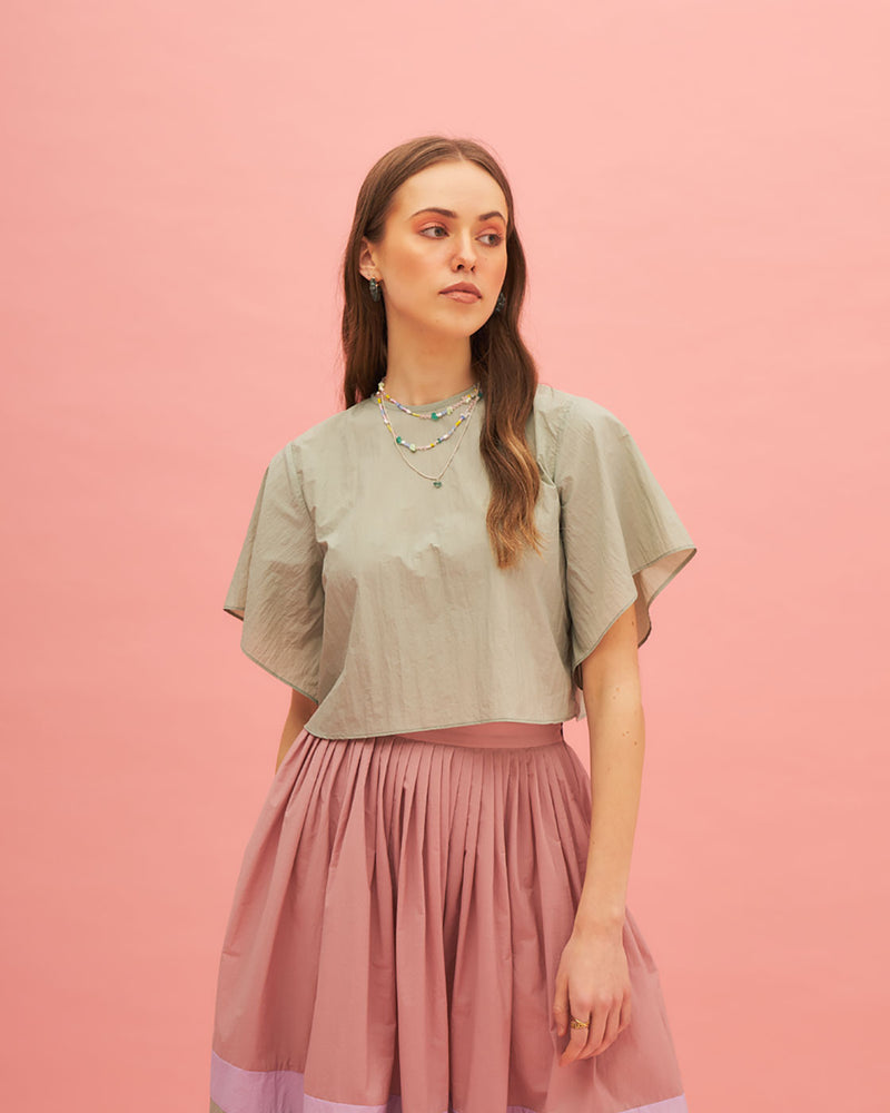 BLUSH PLEATED CO-ORD