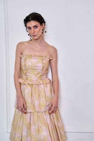 Fallen Angel Ruffled Frills Long Dress
